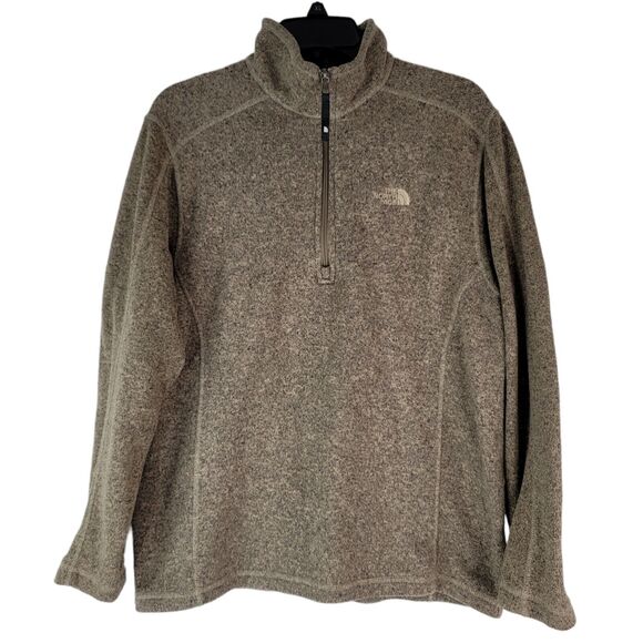 The North Face Sweater Mens M Brown Fleece Pullover Quarter Zip Gorpcore Outdoor - Picture 1 of 7